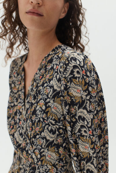 robe isaline noir femme