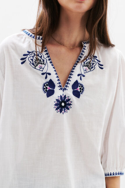 Blouse cangelina bleu marine femme