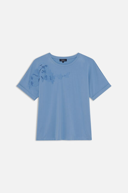 T-shirt Tsorrento blau grau damen