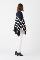 Helvirane poncho navy blue woman