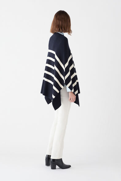 poncho helvirane bleu marine femme Poncho Helvirane bleu marine femme