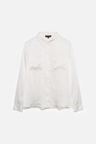 Jeanne b 100% silk shirt ivory woman