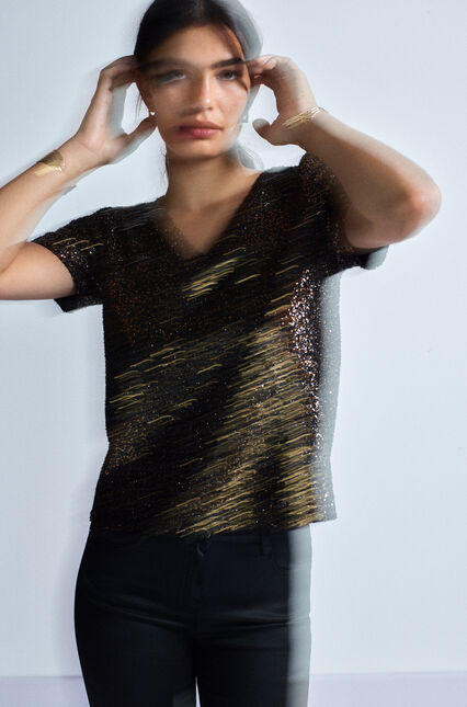 T-shirt talex couleur cuivre femme