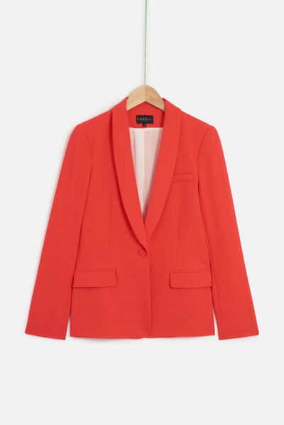 Blazer janis structuré et coloré rouge femme