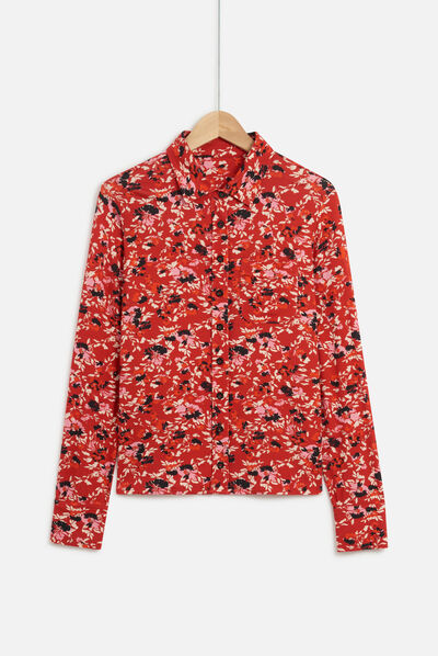 T-shirt chemise taylor rouge femme