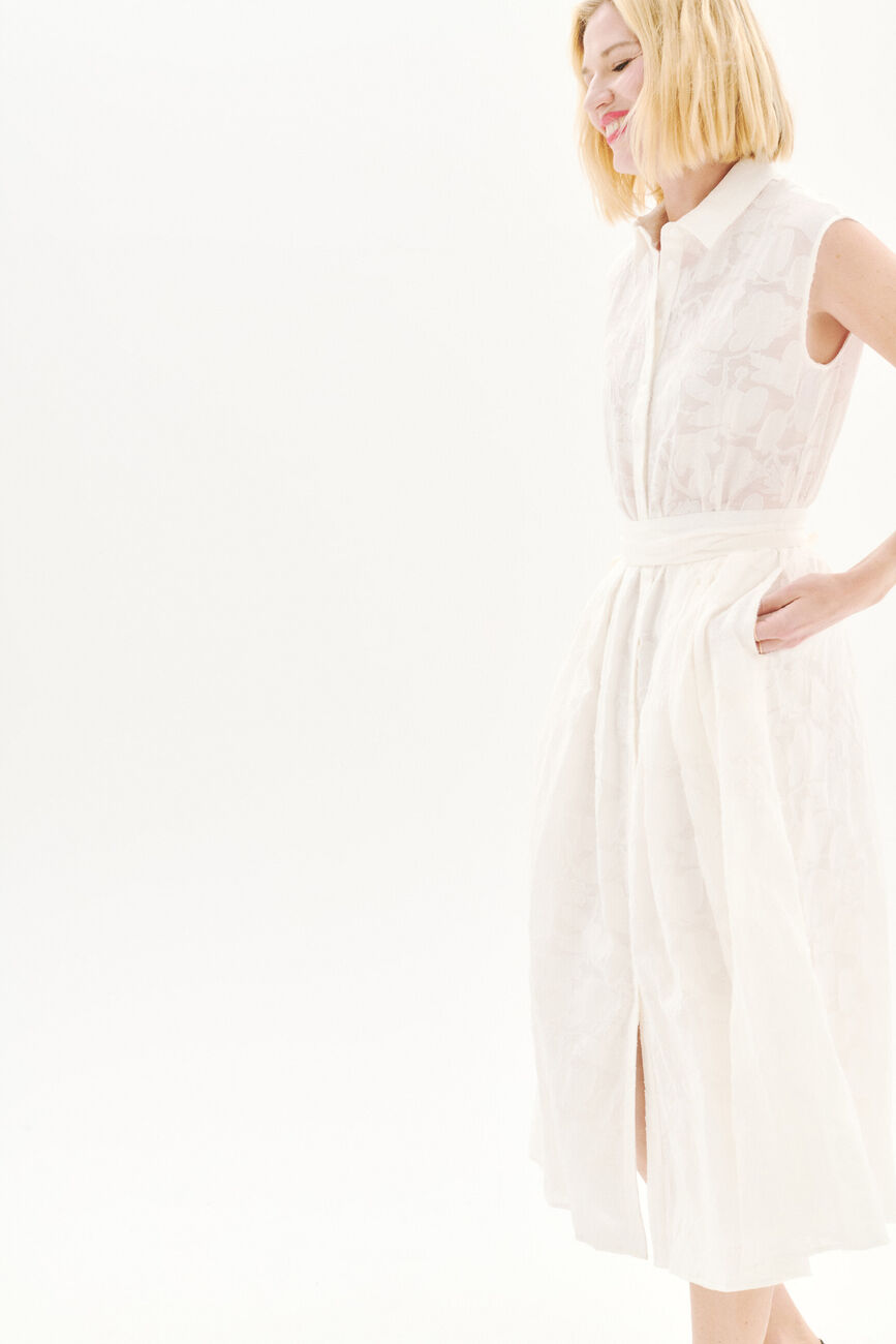 Robe Rbetty ecru femme