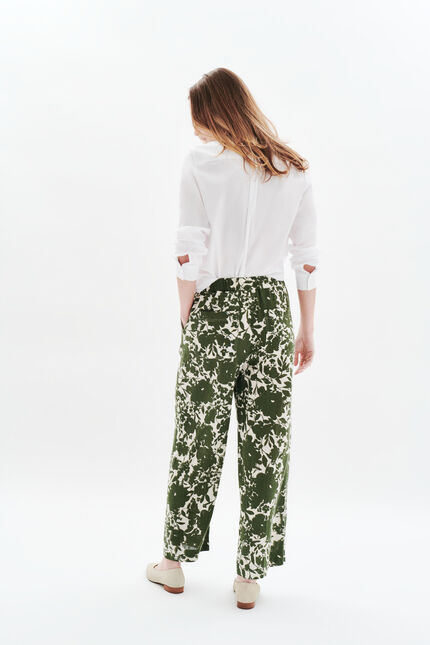Pantalon Panda vert kaki femme
