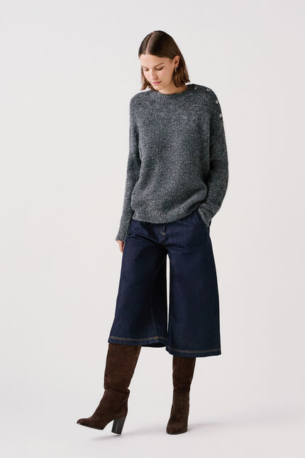 Pull Mgrace2 gris fonce femme