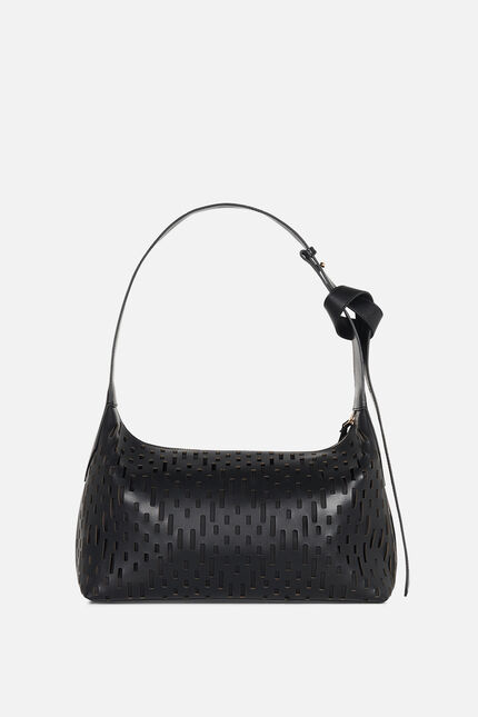 Sac Soalia en cuir noir femme