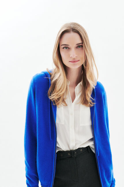 gilet basila bleu electrique femme