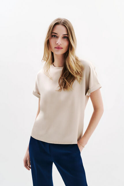 T-shirt Tmargerita sandfarben damen