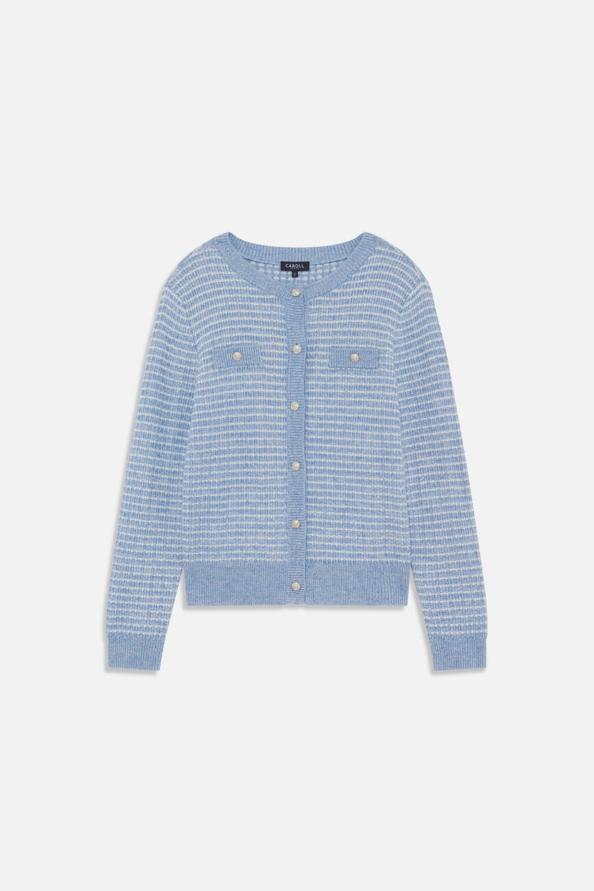 Gilet Mleonie denim baby bleu femme