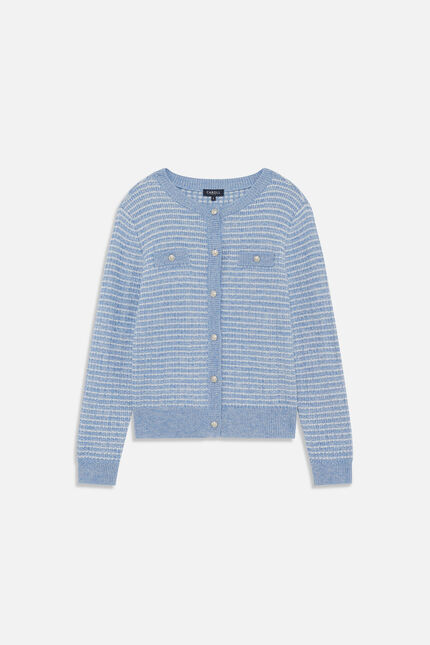 Gilet Mleonie denim baby bleu femme
