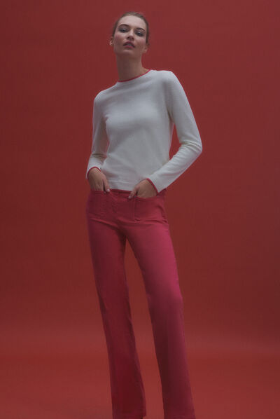 pull margaux 100% laine ivoire femme