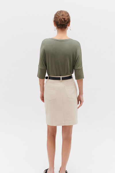 jupe lazuna beige femme