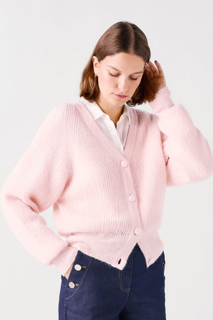 Mlamar Made in Italy gilet pastelroze vrouw