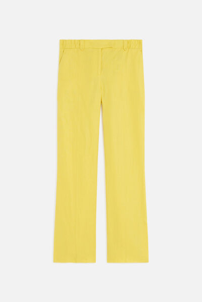 Pantalon pflavian jaune femme
