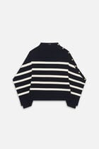 Helvirane poncho navy blue woman