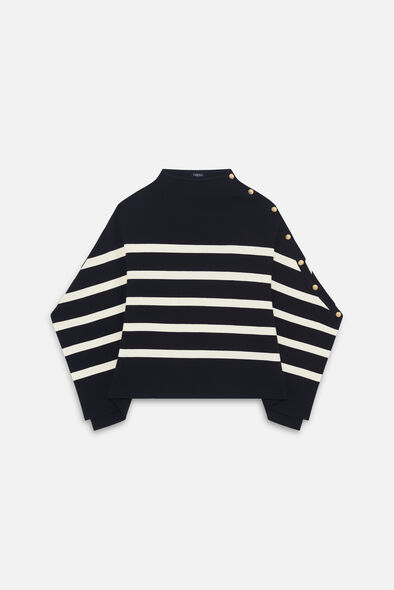 poncho helvirane bleu marine femme Poncho Helvirane bleu marine femme