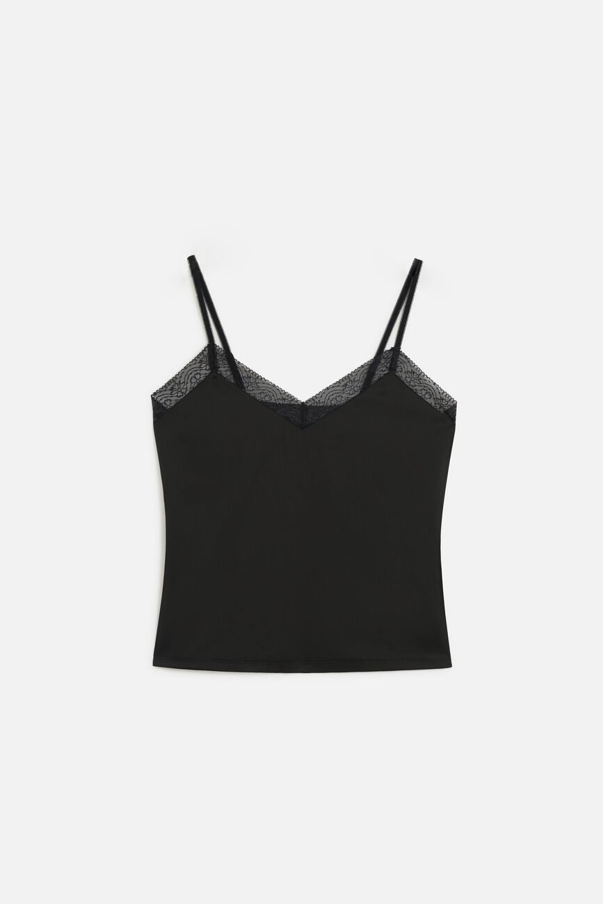 canotta clea nero donna