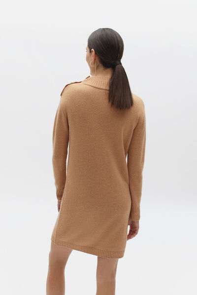 robe solveig camel femme