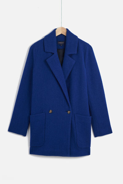 manteau marvin bleu roi femme