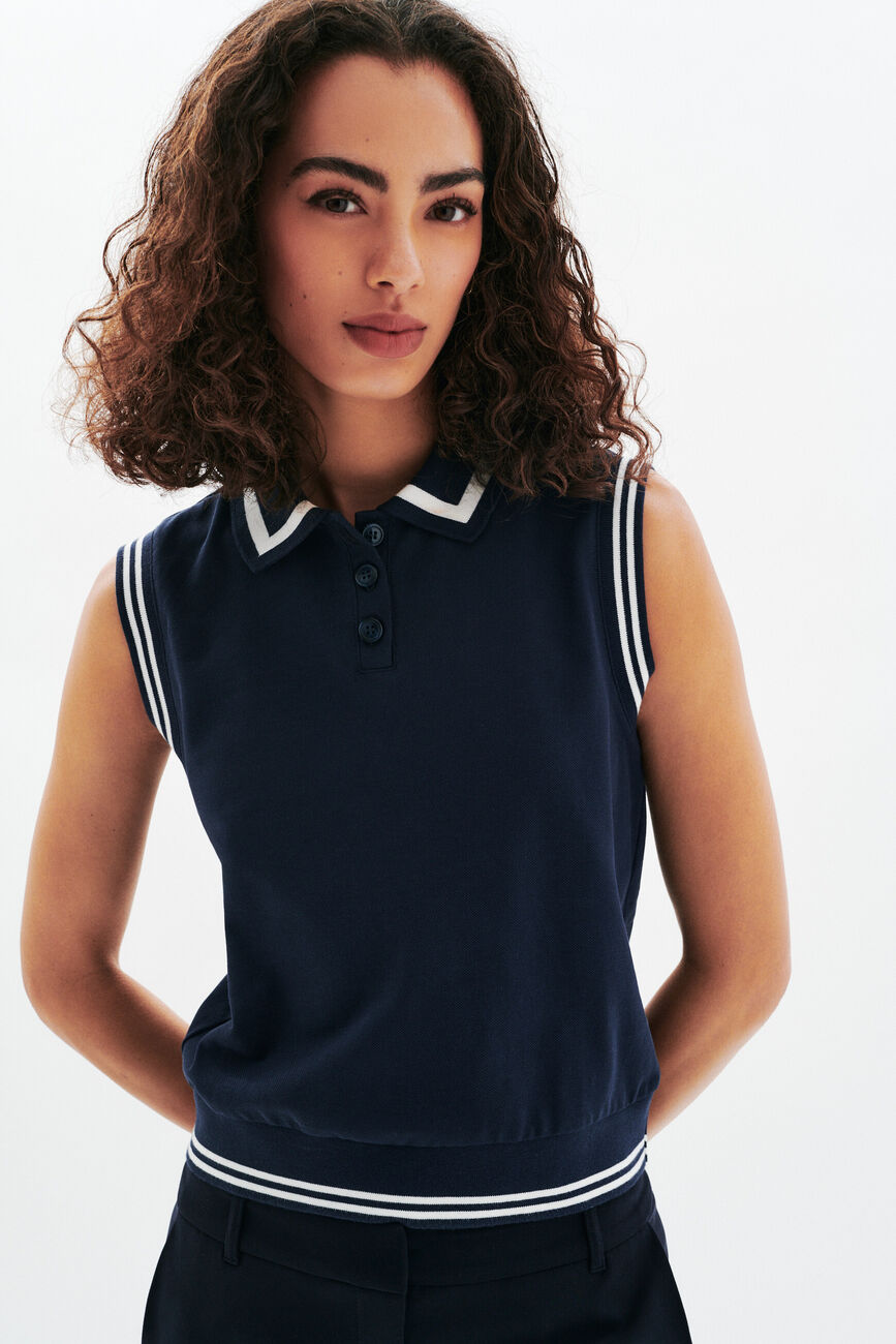 T-shirt tennis bleu marine femme
