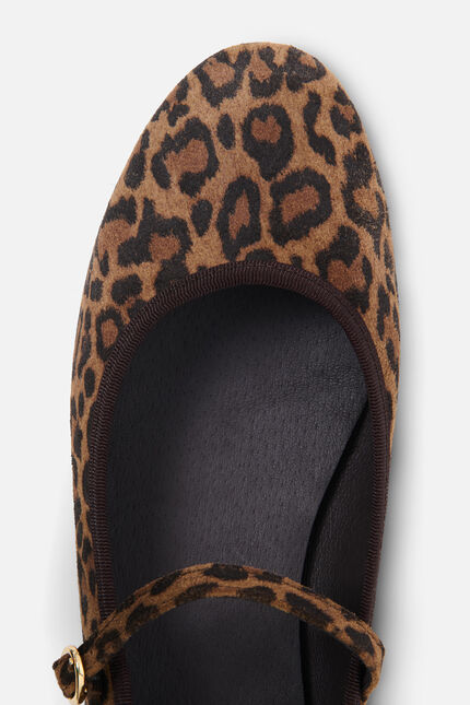 Ballerines Acortina en cuir naturel camel femme