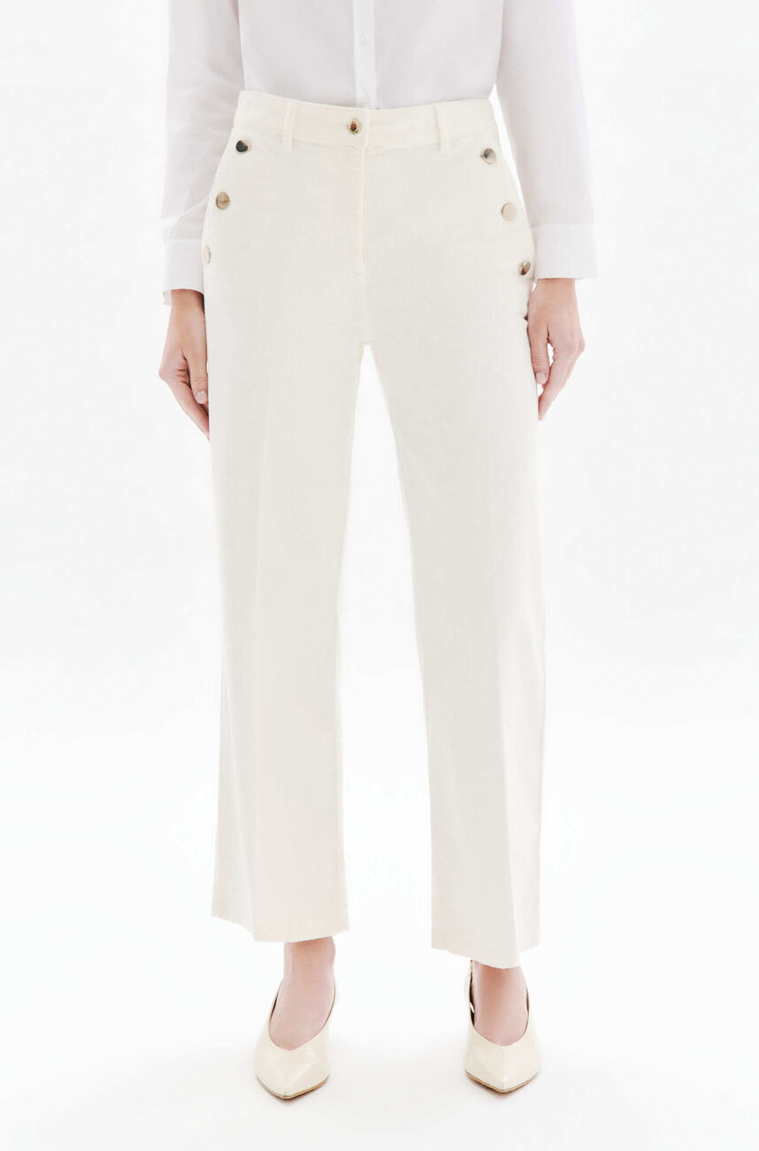 Prunelle trousers ivory woman