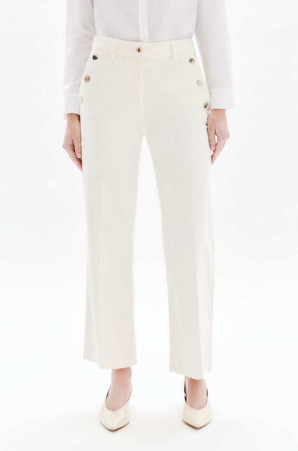 Pantalon Prunelle ivoire femme