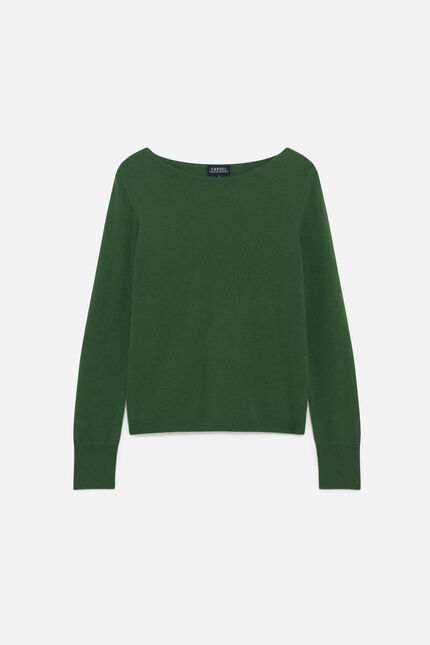 Pull mzoan 100% cachemire vert femme