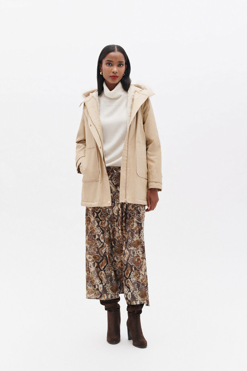 Parka galaska beige femme