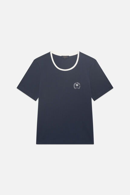 T-shirt Thugo1 bleu marine femme