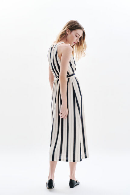 Abito Rstripes nero donna