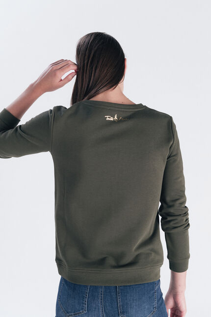 Sweatshirt Jason khakigrün damen