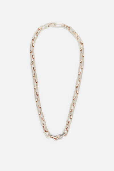 Collier billann à maillons couleur or femme
