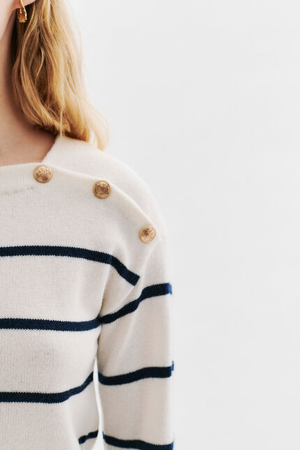Maglione Mloic ecru donna