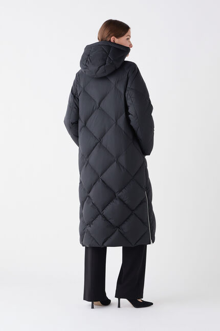 Manteau greta noir femme