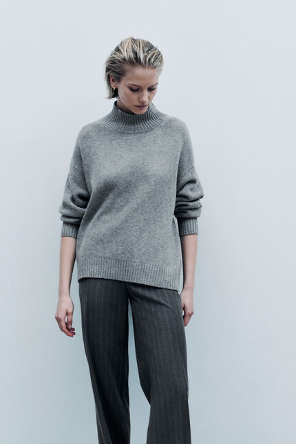 Pull Mgaspard made in Italy gris femme