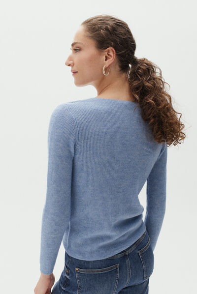 pull gaelle denim stone femme