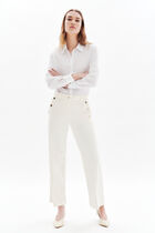 Prunelle trousers ivory woman