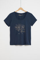 Nessa t-shirt navy blue woman
