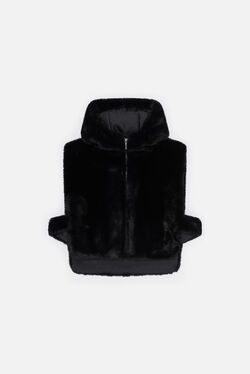 Poncho Ytara noir femme
