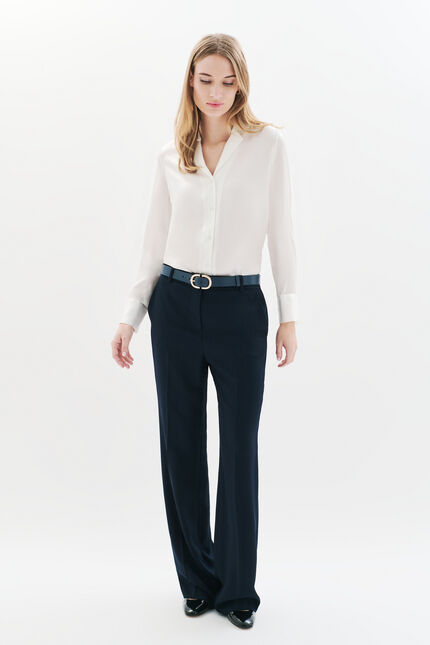 Broek Pclem marineblauw vrouw