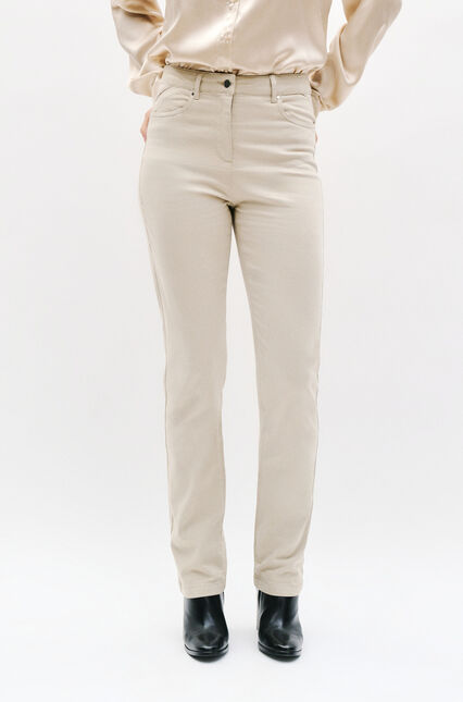 pantalon droit darling beige femme