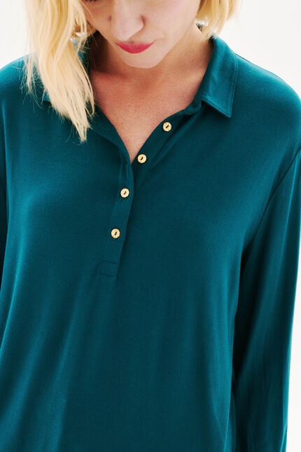 T-shirt tnina bleu canard femme