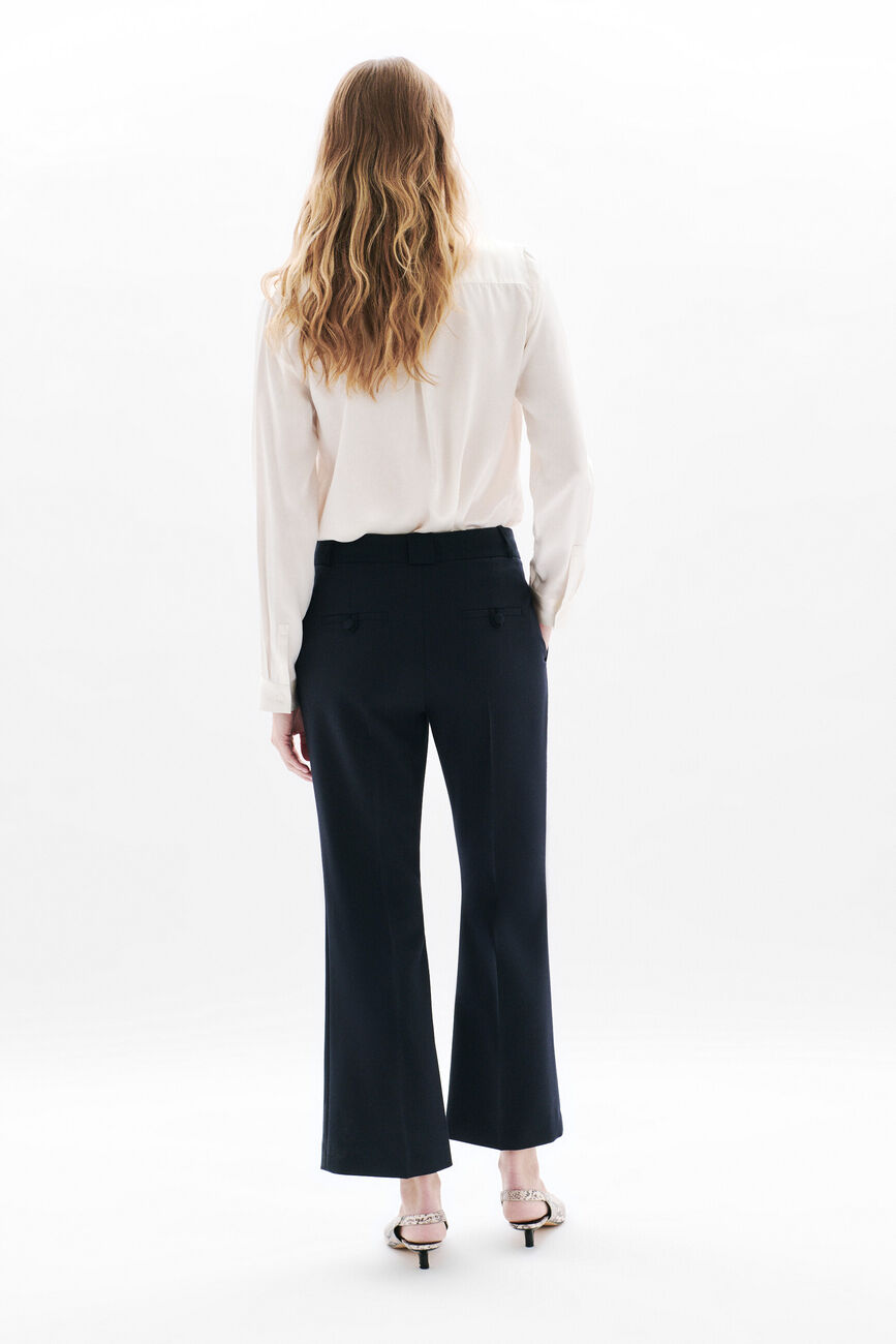 Pantalon Pelagie bleu marine femme
