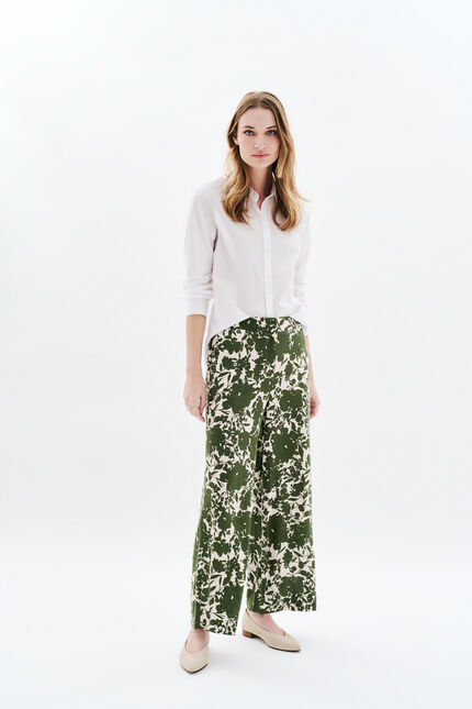 Pantalon Panda vert kaki femme