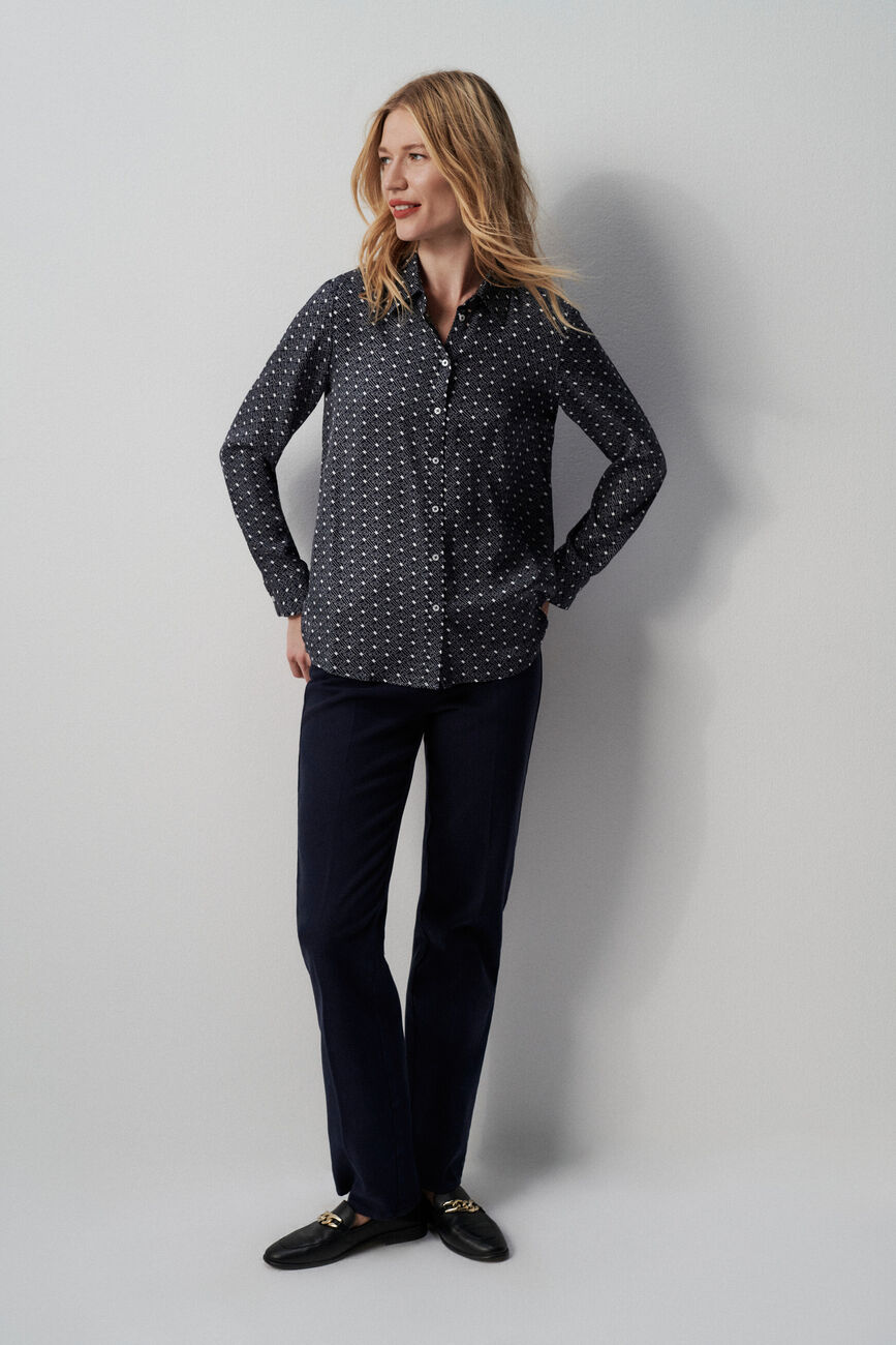 navy blue woman