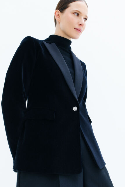blazer aurora noir femme